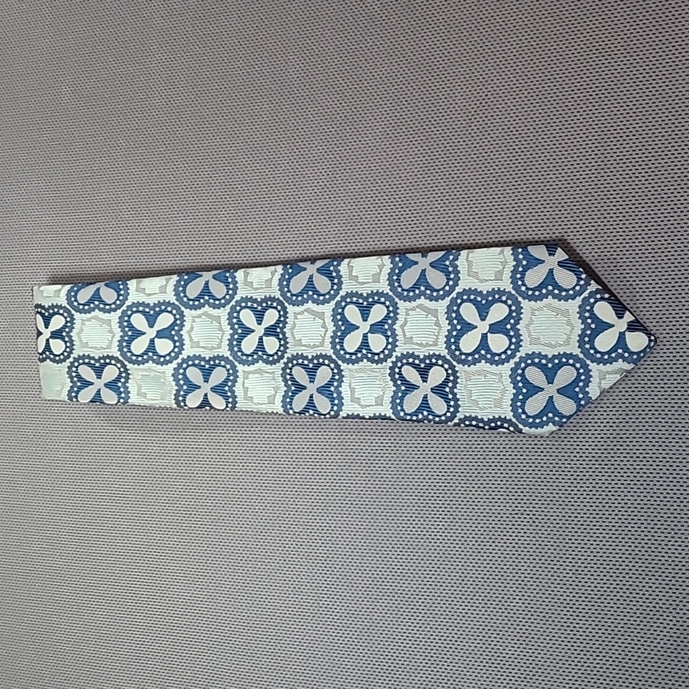 Leonardo Blue Imported Polyester Necktie